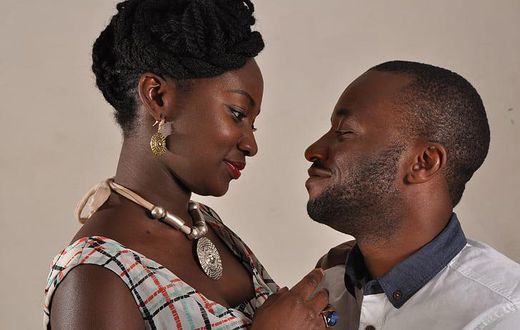 Couple smiling at each other