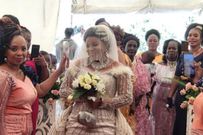 Gospel singer Anastacia Mukabwa weds Maurice William Juma at Cathedral of Praise Church at Imara Daima on Saturday December 10, 2022.