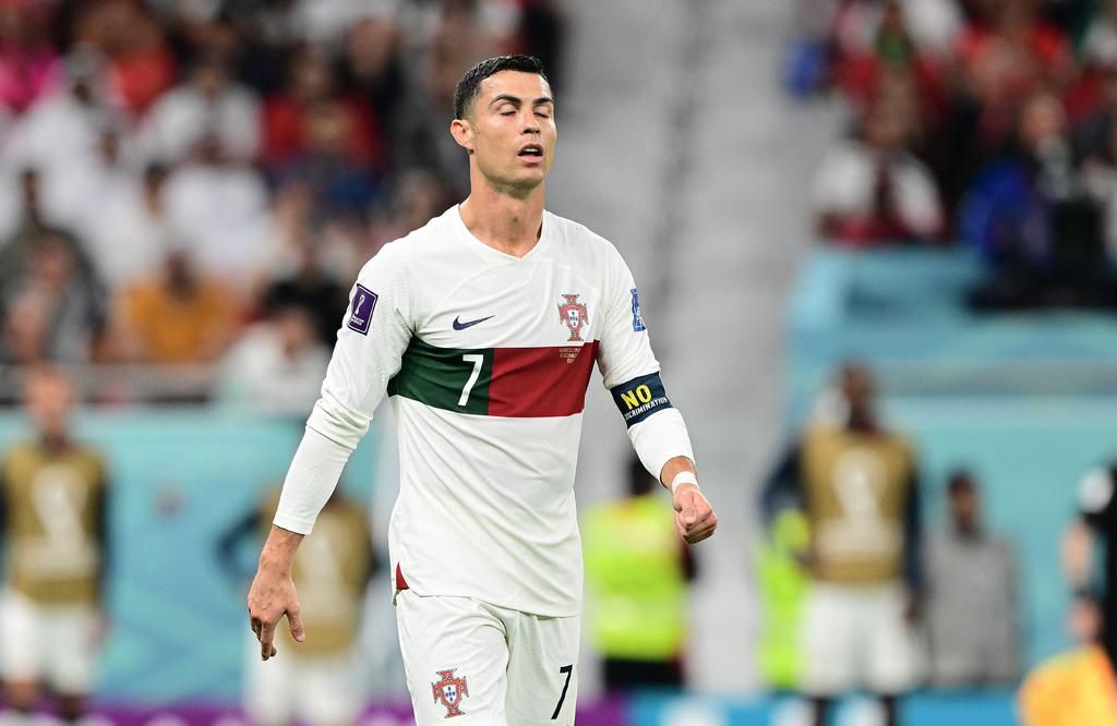 Cristiano Ronaldo looking dejected