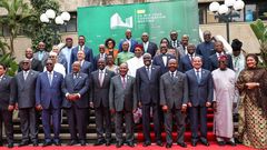 President William Ruto with visiting African heads of state and other dignitaries
