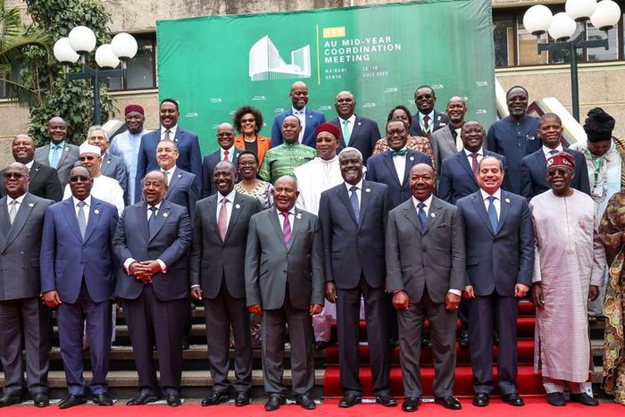 President William Ruto with visiting African heads of state and other dignitaries