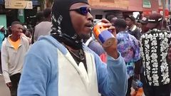 How protestor fooled the world that he was smoking teargas