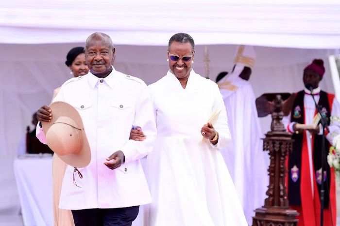Ugandan President Yoweri Museveni with his wife Janet Muhoozi during their 50th wedding anniversary on August 26, 2023.Image: STATE HOUSE UGANDA