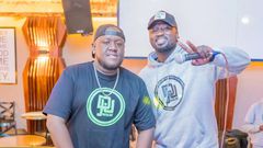 DJ Joe Mfalme with his MC Hype Ballo