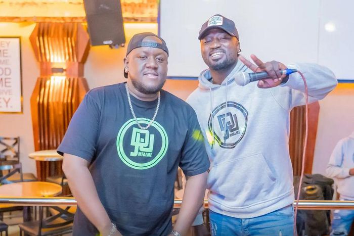 DJ Joe Mfalme with his MC Hype Ballo