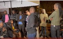 Comedian Mike Wako speaking during Duncan Ochonjo's fundraising ceremony on Thursday 25