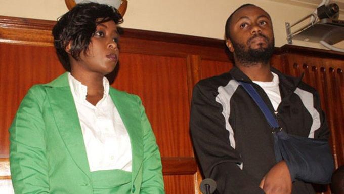 Jowie Irungu and Jackie Maribe when they appeared in court