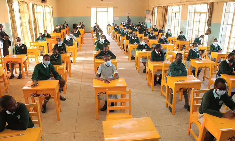 Pupils in a classroom