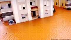 Coastal city of Derna, Libya which was hit by floods