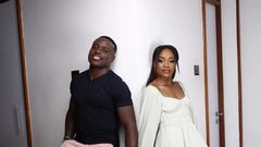 Ferdinand Omanyala and his wife, Laventa Amutavi,