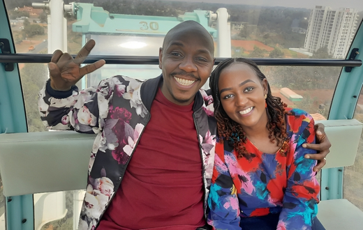 DJ Krowbar and his wife Wanjiru Karumba