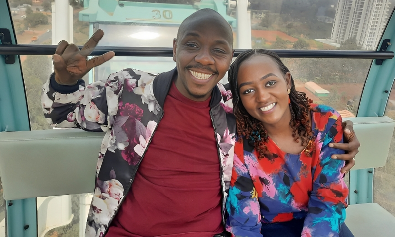 DJ Krowbar and his wife Wanjiru Karumba