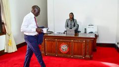 President William Ruto in his office at State House, Nairobi