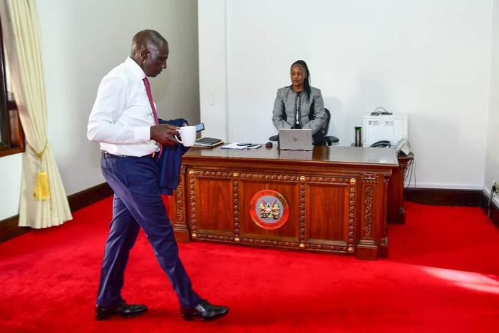 President William Ruto in his office at State House, Nairobi