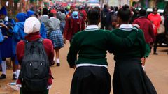 High school students during term break [Photo: Joseph Kanyi]