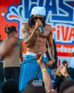 Diamond Platnumz performing at the Wasafi Festival in Mwanza on August 12