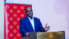 Absa Kenya CEO Abdi Mohamed speaks during a past function
