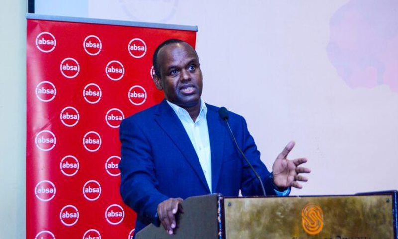 Absa Kenya CEO Abdi Mohamed speaks during a past function