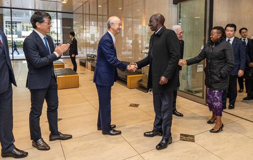 President William Ruto meets with President & CEO of Toyota Tsusho Ichiro Kashitani in Japan
