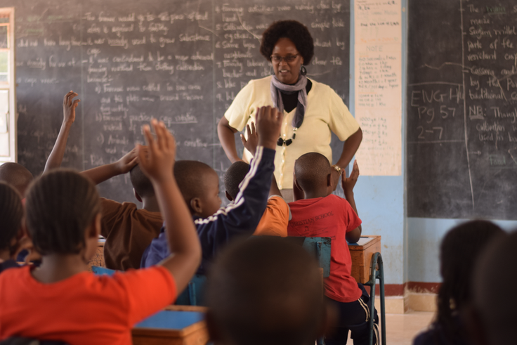 Students in a classroom