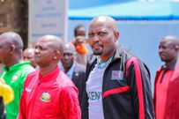 CS Moses Kuria during the launch of the Moses Kuria Football Tournament in Meru County