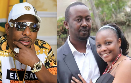 From left: Mike Sonko Andrew Kibe & his ex-wife