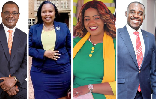 Evans Kidero, Millicent Omanga, Cate Waruguru and Cleophas Malala