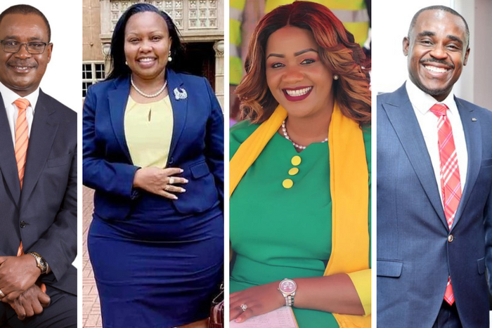 Evans Kidero, Millicent Omanga, Cate Waruguru and Cleophas Malala