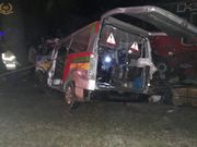 A vehicle involved in a road crash