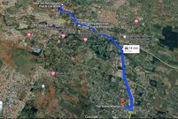 Google Map showing Kelvin Kiptum's movements on the fateful night he got into an accident