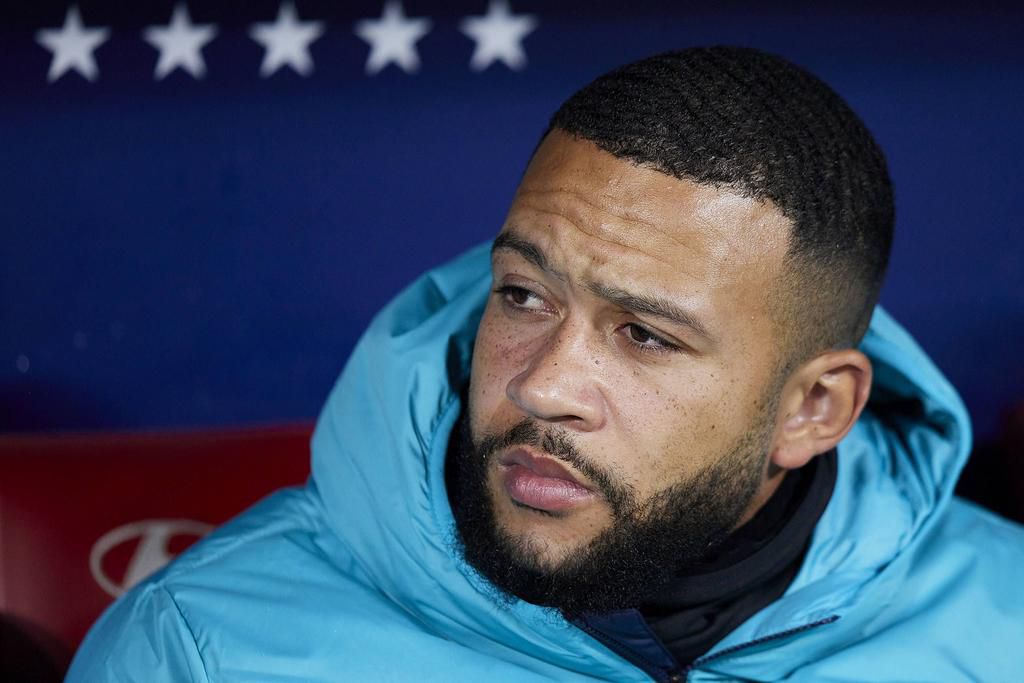 Memphis Depay of FC Barcelona during La Liga football match between Atletico de Madrid and FC Barcelona at Civitas Metropolitano Stadium on January 8, 2023.