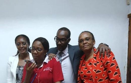 The moment PS Korir Singoei placed a call to welcome Lydia Mbotela to the Kenyan Embassy in DRC upon her release by the authorities in Kinshasa.