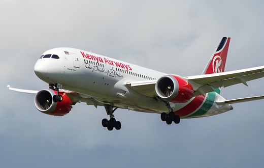 File image of a Kenya Airways plane