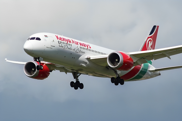 File image of a Kenya Airways plane