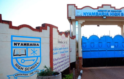 Nyambaria High School gate
