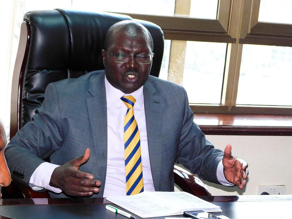 CS Simon Chelgui chairs a meeting of the Presidential Economic Transformation Secretariat (PETS) at his office on March 26, 2024