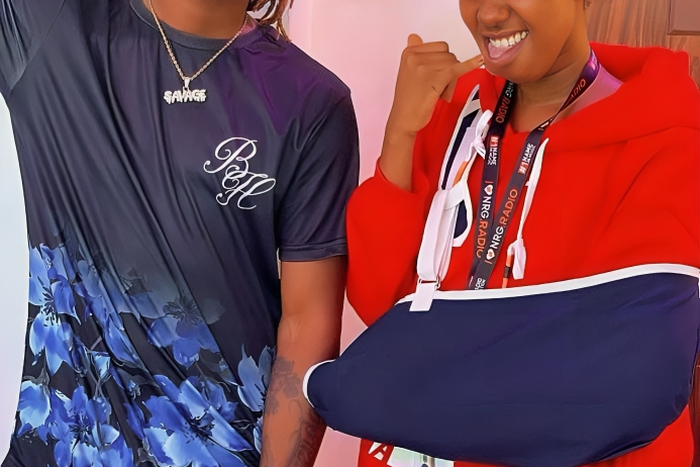 Radio presenters Shaq the Yungin and King Kalala