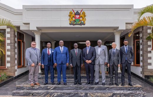 Deputy President Rigathi Gachagua with investors from Hewani Energy (Kenya), Seriti Green (South Africa) and Eurus Energy (Japan)