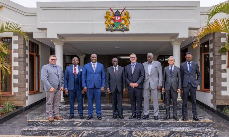 Deputy President Rigathi Gachagua with investors from Hewani Energy (Kenya), Seriti Green (South Africa) and Eurus Energy (Japan)