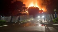 Huge fire breaks out at Kenyatta University & destroys property