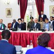 Iranian delegation during the State House meeting