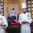 White House Executive Chef Cris Comerford holding meals to be served at President Ruto's state dinner at the White House. Photo Credit: Jacquelyn Martin/AP