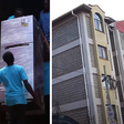 Residents of a building in Thindigua, Kiambu County, were evacuated on Thusday, April 6 after the building started sinking.