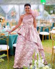 Kambua in an elaborate gown at an event