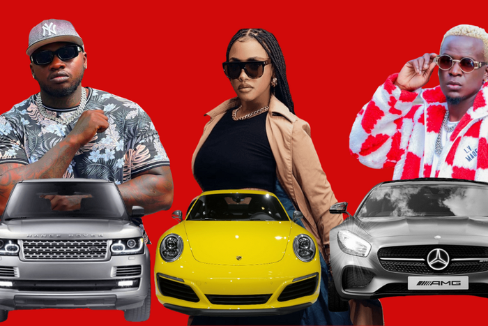 From left: Khaligraph Jones, Tanasha Donna and Willy Paul