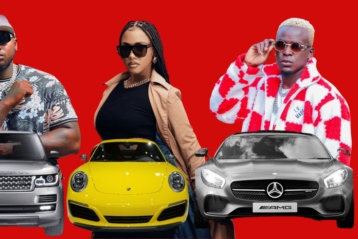 From left: Khaligraph Jones, Tanasha Donna and Willy Paul