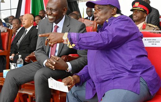 President William Ruto with COTU Secretary-General Francis Atwoli