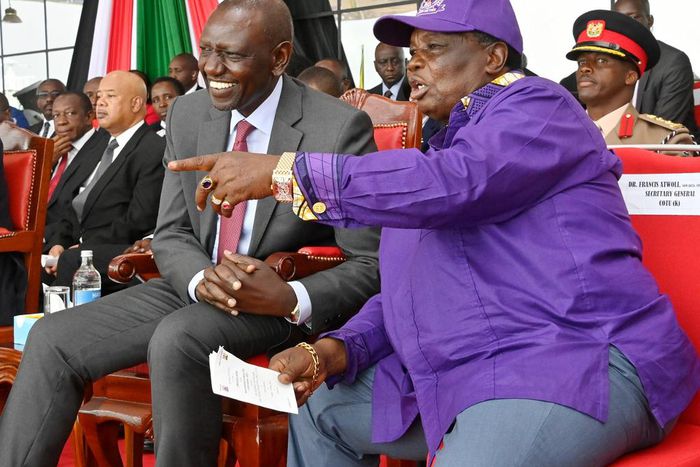 President William Ruto with COTU Secretary-General Francis Atwoli