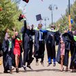Graduates celebrating after competing their studies