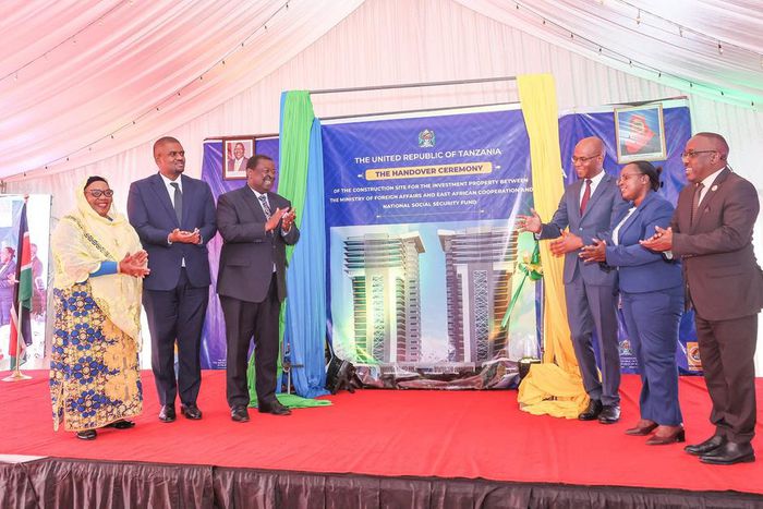 The official launch of the construction of the Tanzania's twin towers in Nairobi